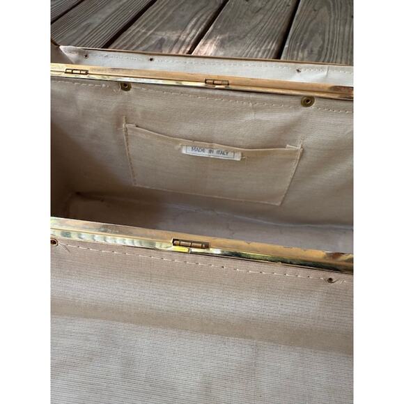 Vintage Tapestry Trunk Style Handbag - Made in Italy - Picture 10 of 10